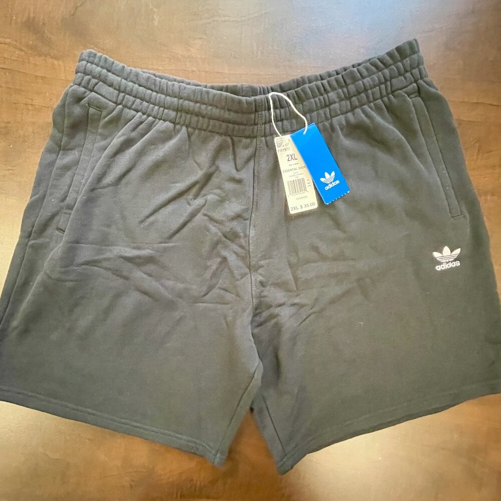 Adidas Originals Men's Cotton Shorts Size 2XL, Black
